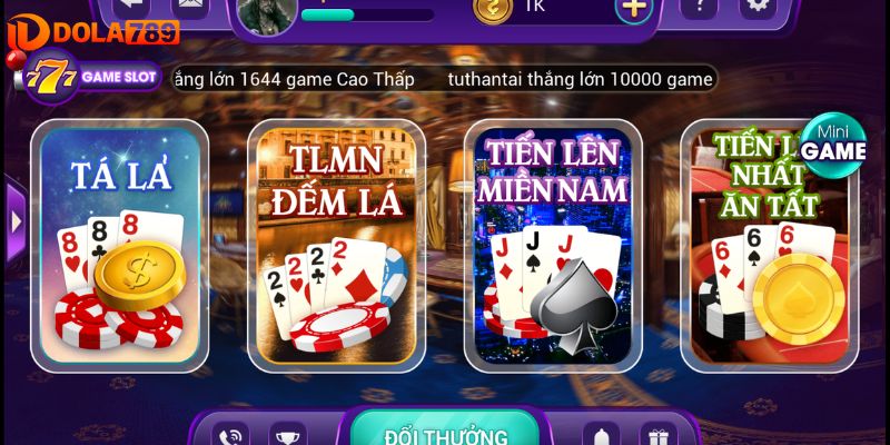 Sảnh game hấp dẫn với nhiều người chơi tham gia